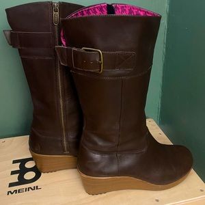 Dark Brown Boots- Crocs size 7.5